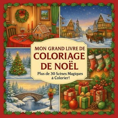 Mon grand livre de coloriage de Noël